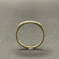 Mens 18ct Two Tone Gold Diamond Band Ring