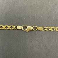 Unisex 18ct Yellow Gold Double Curb Link Necklace