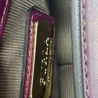 Furla Metropolis Mini Crossbody Bag G6400/B5 Purple Leather Gold Chain Strap