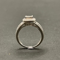 Ladies 9ct White Gold Diamond Ring