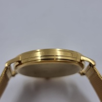 Uncle Jack 40mm Gold Tone Stainless Steel Quartz Mens Dress Watch Mesh Band