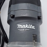 Makita M3700 6.35mm Laminate Trimmer Router with Attachments and Case