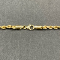 Ladies 18ct Yellow Gold Twist Rope Link Necklace