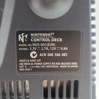 Nintendo 64 Console Charcoal Grey PAL NUS-001(EUR) with Controller