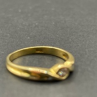 Ladies 18ct Yellow Gold Diamond Ring