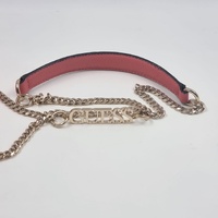 Guess Pink Quilted Mini Crossbody Bag with Chain Strap Flap Closure