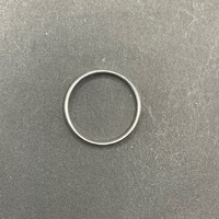 Large View Unisex 9ct White Gold Band Ring
