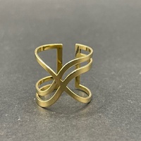 Ladies 18ct Yellow Gold Fancy Cuff Ring