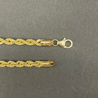 Ladies 10ct Yellow Gold Twist Rope Necklace
