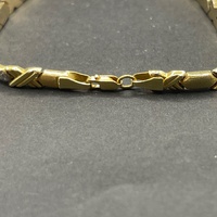 Unisex 18ct Yellow Gold Fancy Link Bracelet