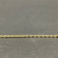 Child's 18ct Yellow Gold Belcher Link ID Bracelet