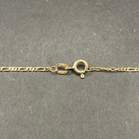 Unisex 9ct Yellow Gold Figaro Link Necklace