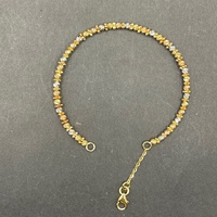 Child's 18ct Three Tone Gold Cuff Bangle