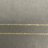 Ladies 18ct Yellow Gold Rada Link Necklace With Religious Charms