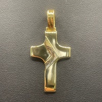 Unisex 18ct Yellow Gold Cross Pendant