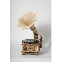 Rokr Mechanical Gear Classical Gramophone Puzzle 3D Wooden Jigsaw