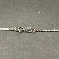 Large View Ladies 18ct White Gold Rope Link Chain & Horseshoe Pendant