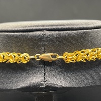 Unisex 18ct Yellow Gold Fancy Link Necklace
