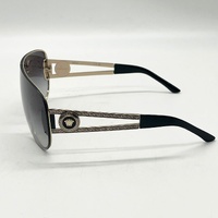 Versace VE2166 Rock Icons Sunglasses Pale Gold Frame Grey Gradient Lens
