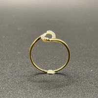 Ladies 18ct Yellow Gold Natural Diamond Ring