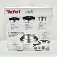 Tefal Ingenio Emotion 6 Pc Stainless Steel Non Stick Cookware Set