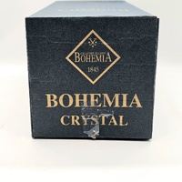 Bohemia Crystal Glass Vase Czech Republic Clear Cut Glass Elegant Decor