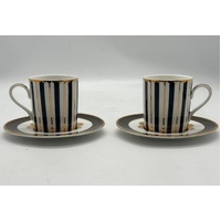 Maxwell & Williams Teas & C's Regency Demi Cup and Saucer Set of 2 100ML