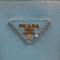Prada Saffiano Mint Green Tote Bag ML0812 Top Handle Lux Purse Authenticity Card