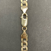 Mens 9ct Yellow Gold Curb Link Necklace