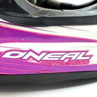 O'Neal Five Series Distortion Motocross Helmet Pink White Size Youth SM