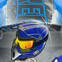 RXT A-717K Racer III Motorcycle Helmet Blue Size M Full Face Safety Gear