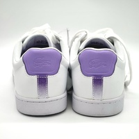 Lacoste Carnaby 222 1 SFA Womens Sneakers White Purple Leather US 9