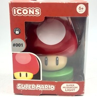 Paladone Super Mario Super Mushroom Icons Light 001 Nintendo Night Lamp 