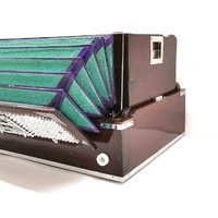 Bina 17 Deluxe 42 Keys Harmonium Wooden 3 1/2 Scale Indian Instrument
