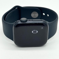Large View Apple Watch Series 9 41mm Midnight Aluminum Case with Sport Band GPS A2978
