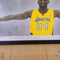 Large View Kobe Bryant Black Mamba LA Lakers Framed Poster 93x40cm Wicked Art