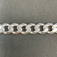 Mens 925 Sterling Silver Curb Link Bracelet