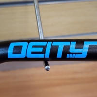 Large View Deity Racepoint Handlebar 800mm 25mm Rise Blue Black Oversized 35mm Bore