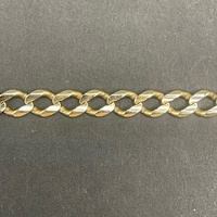 Unisex 9ct Yellow Gold Curb Link Bracelet