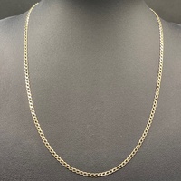 Unisex 9ct Yellow Gold Curb Link Necklace