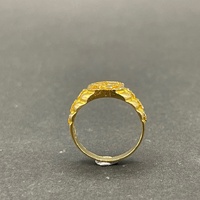 Mens 21ct Yellow Gold Dragon Ring