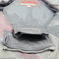 RJays Mens Leather Motorcycle Jacket Size 54 Red Black White Racing