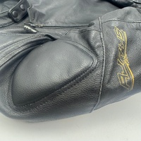 RJays Sports Jacket II Black Leather Motorcycle Jacket Mens Size 38