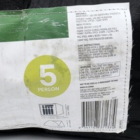 Large View Anko 5 Person Dome Tent with Vestibule 1.6m High Removable Fly Sheet