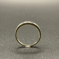 Ladies 9ct White Gold Natural Diamond and Sapphire Ring