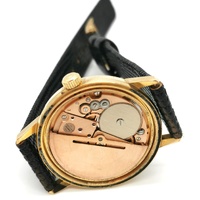 Omega Geneve 9K Gold Automatic Ladies Analog Watch Vintage Swiss Made