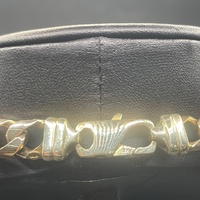 Mens 9ct Yellow Gold Chunky Curb Link Necklace