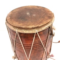 Large View Handmade Dholak Drum Rope Style Traditional Percussion Instrument