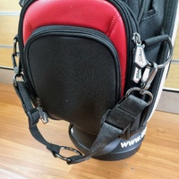 Large View Titleist 9.5 Inch Golf Bag Tour Staff Cart 6-Way Divider Black Red White