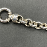 Ladies 925 Sterling Silver Belcher Link Necklace